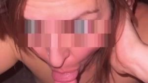 'Wife fills her mouth with neighbors cock'