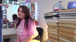 Russian actress shoots solo backstage flick