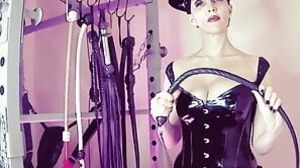 Femdom Mistress Eva Fetish Goddess Dominatrix HOT BDSM Kink Heels Maleficent Solo Milf Leather