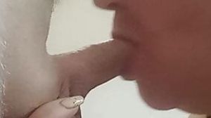 takes a deep blowjob and gets a mouthful of cum #4