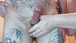 close up wife masturbates my dick 1