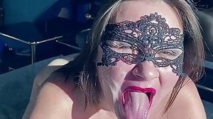 Hot milf sucking and licking balls and rimming ass.