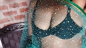 Soni bicth bare showcase giant breasts brassiere and sadi