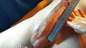 Measuring the COCK.. is it a BWC? Draining Cum at the end:)