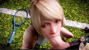 Spunk decorated Taki, Lunafreya thrusts Tennis Ball in Her backside While gargling man sausage, Spider-man hip pulverize