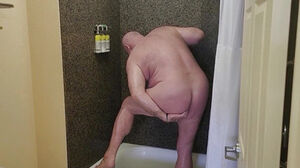 Hairy man Takes a bathroom for You!!