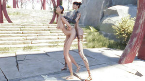 Rigid3d D3d Buttercoat Assurance - scene 2 strong Pleasure: dt, rigid ass fucking, and cock-squeezing labia Destruction
