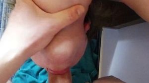 'Hot cougar with innate bosoms Upside Down suck Blowjob'