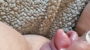 Pumping My Clit - Pussy Pumping and Huge Labia Play with Mistress X Gina - Chubby MILF Massive Pussy Lips Masturbation