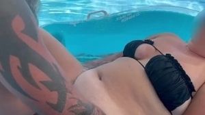 BBW get dicked down and cream pied in the pool ðŸ†ðŸ’¦ðŸ¥§