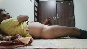 Indian youthful wooly mature dude love