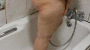 Step mommy bare caught cuckold hubby in shower tearing up step stepson