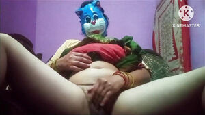 Hooded bhabhi onanism orgasam her fur covered vulva