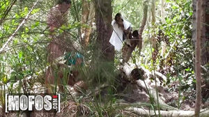 MOFOS - Sizzling torrid cougar Ashlee Chambers boinks A weenie In The forest Like No One Is eyeing