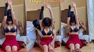 Zaalim Yoga lecturer boinked splendid sport dame During teaching - India Desi cougar cuckold wifey