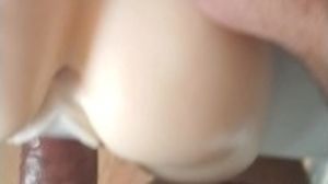 Sack deep in your honeypot noisy wailing man cock point of view with phat spunk shot