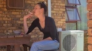 Piss desperation  wetting my mom jeans  outdoors smoking