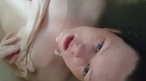 All Face all Tits, sensual self-massage and nipple play in bathtub