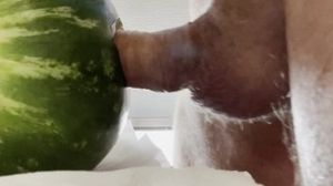 Fucking a watermelon