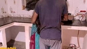 'Indian Couple Romantic Fucking In Kitchen'