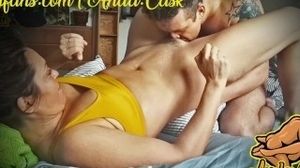 Real amatuer duo, MORNING bang-out, screaming ejaculation and internal cumshot