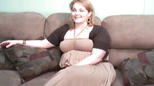 Plus-size housewife