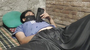 Desi Village gal masterbating when she eyeing flick