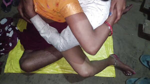 Dehati village outdoor wifey chudai in jungle in Hindi