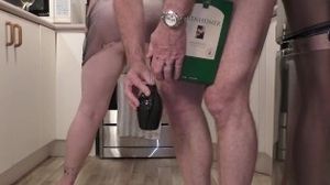 Wine injected into pussy and arse and then Squirt