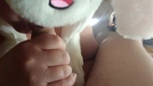 Foya edible lush fur covered wifey gets faux man gravy in her hatch and blows it