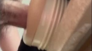 Tearing up riley reid pocket puss in the bathroom ( jizz )