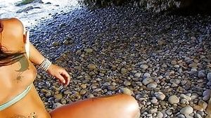 BROWN WIFE LYNN CHEATING ANAL BEACH SEX ON HOLIDAY TRIP