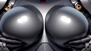 Gigantic-boobed bang-out Robot summons You To spunk On Her gigantic Tits- Close up - point of view - AI