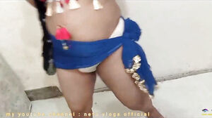 Wonderful softcore Dance in Hijab of an Indian cougar