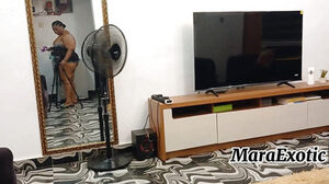 Sweat-soaked plumper cleaning maid midweek fumble ups - Mara Exotic