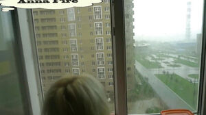 A neighbor went to get salt when it was raining outside the window
