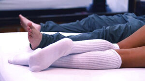 The sister-in-law lures her stepcousin's bf and nails him in her apartment while her parents are at the flicks.