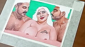 Glamour Art Or Drawing Of a super-sexy Indian girl Having A molten Affair with her ?2 stepbro In Laws
