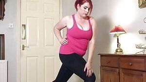 AuntJudys - Busty Redhead MILF Suzie's Very Hot Workout