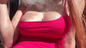Yam-sized funbags Outdoor mind-blowing Smoker session mischievous cougar Artemisia enjoy
