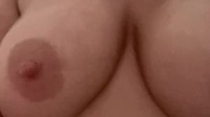 Bouncing my busty tits for you