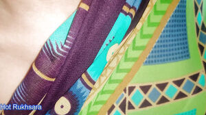 Poking Random boy I encountered In The supermarket in green saree costume! Hindi muddy audio
