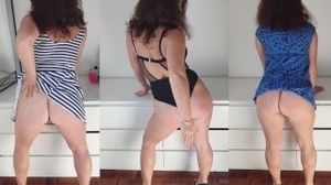 Milf's Triple spanking and dirty dancing Of fat sweet Ass)