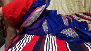Xxx With My spectacular Aunty And dressed in Blue Saree