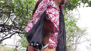 Bhabhi out palace to the nearby woods on the preposition of using the shower, she called her bro and banged her butt.