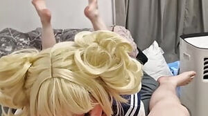 Toga Himiko Gives an awesome lubed feetjob point of view blowage feetjob rcg doggy style cum shot