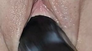 Hotwife pussy destroyed by bbc pussy gape stretching rough sex hardcore didlo fuck
