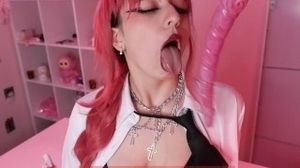 Makima From Chainsaw boy frolicking With Her fuck holes Â // bust All Over The Place ðŸ’¦