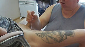 Wifey observes as step-mother inhales my trouser snake and drinks spunk