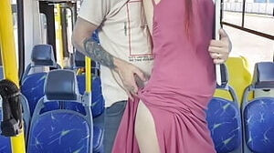 Youthfull schoolgirl was thighed by stranger inwards the bus in public.